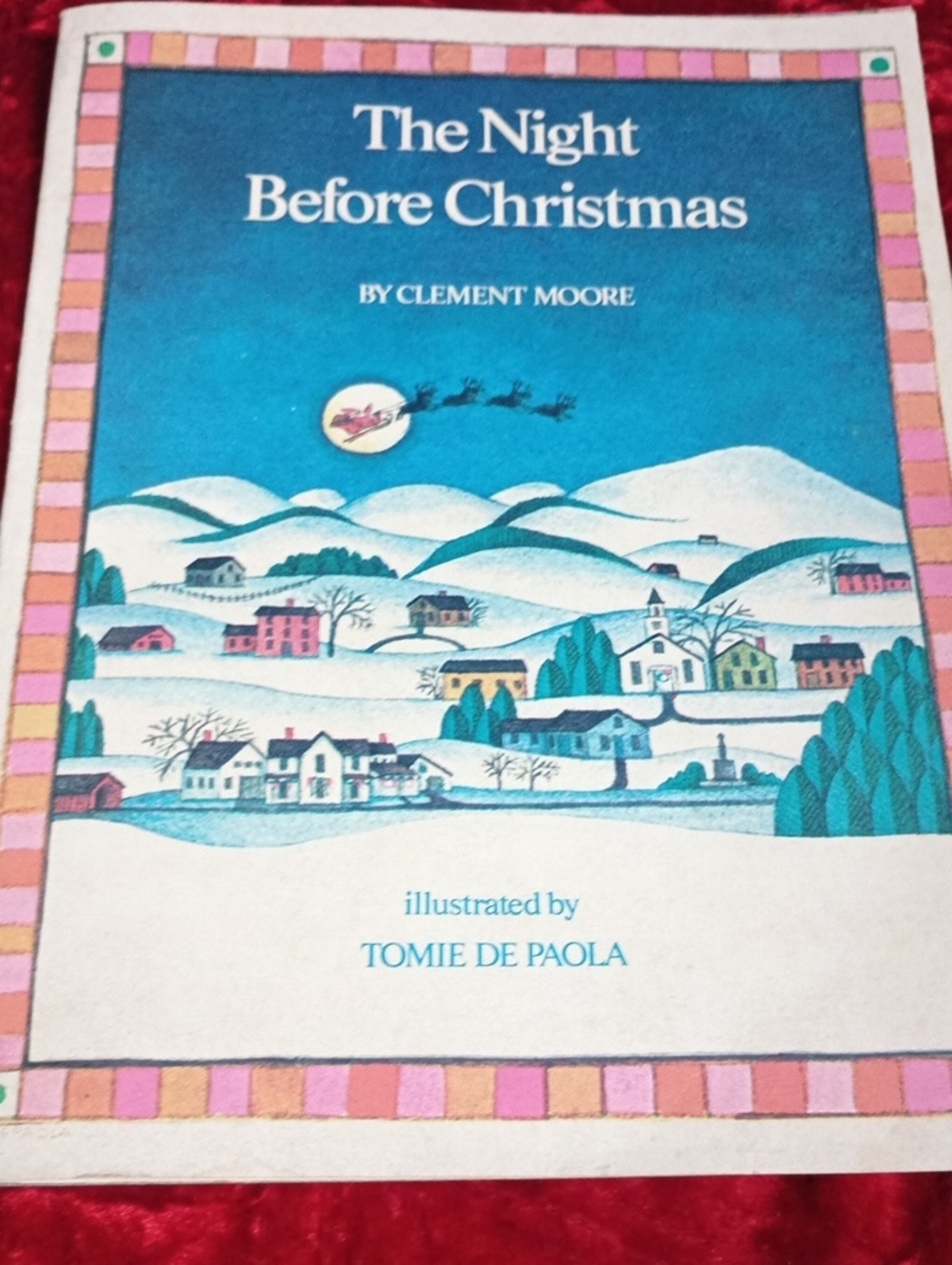 The Night Before Christmas by Clement Moore — Illustrated Holiday Book (Blue)